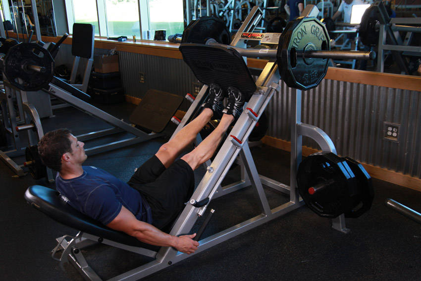 Calf Press On The Leg Press Machine