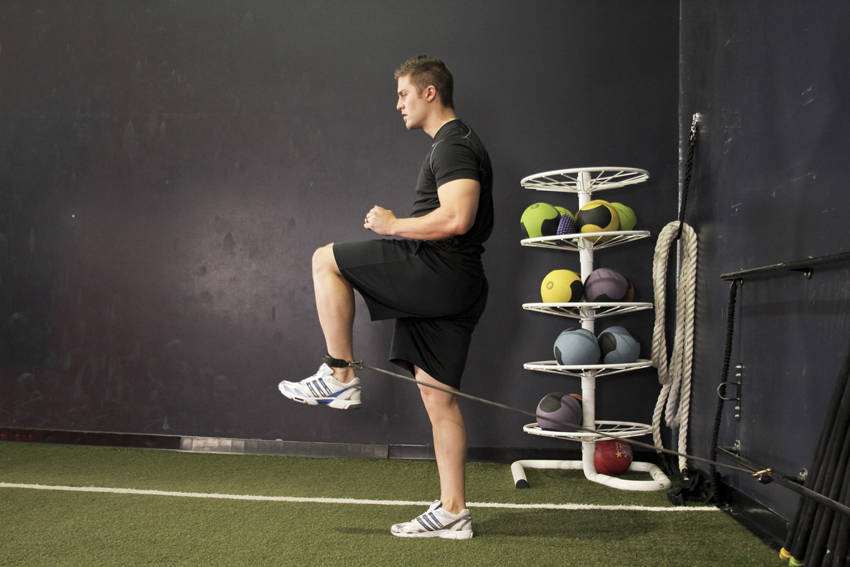 Hip Flexion with Band